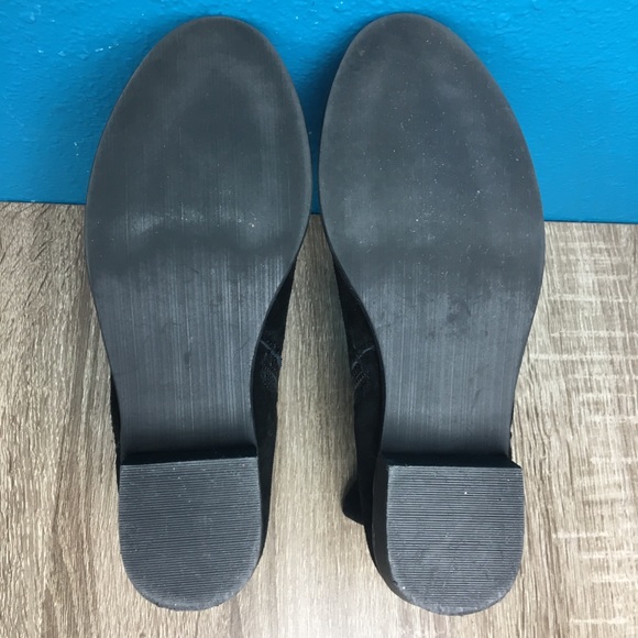 Steve Madden black suede buckle accent bootie 6 - Picture 8 of 8